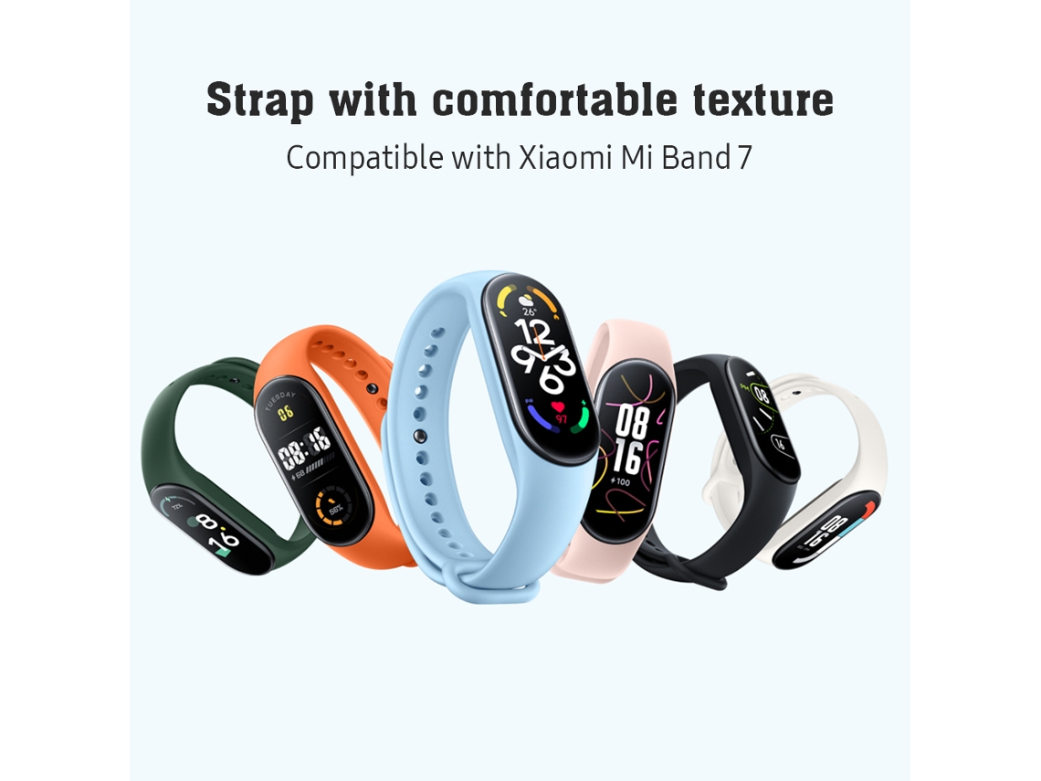 Pulseira Tpu Esportiva Rosa Xiaomi Mi Band 7