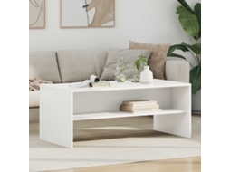 Vidaxl Mesa De Centro Branco 100 X 50 X 40 Cm Derivados De Madeira
