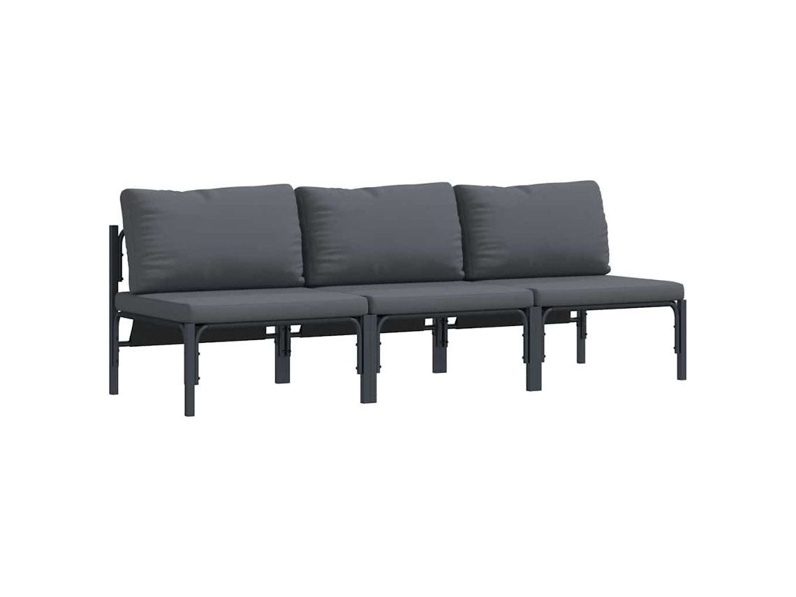 Maison Exclusive - Móveis Para Exterior 3 Pcs Antracite 80 X 80 X 71 Cm Aço