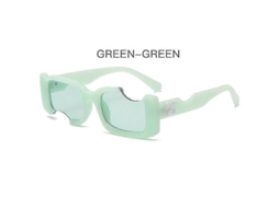 Dkxbe óculos de sol vintage uv400 para mulher homem estilo óculos de resina verde hip-hop geléia verde