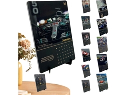 2026 calendário F1 2024 para Amantes de Corridas, Presente Decorativo com Mapas e Fatos Históricos