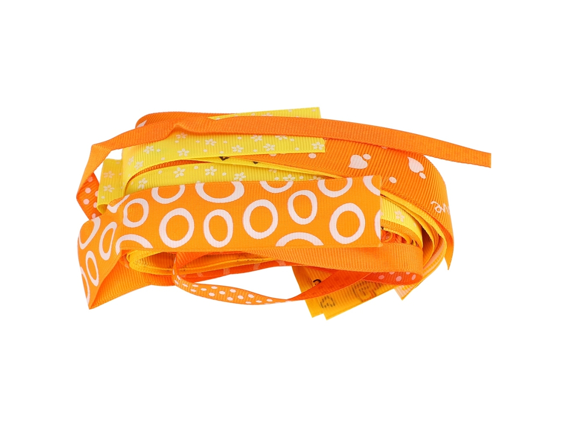 Ribbons Decoração Diy Festas Laranja 6 25mm 12un