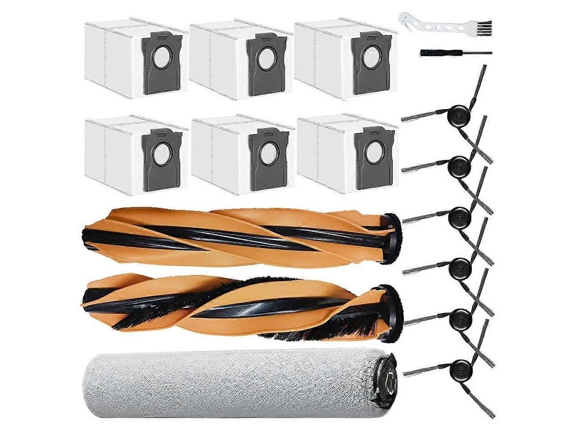 17pcs Main Brush Roller Mop Dust Bags Side Brush For Dreame Mova Z60 Ultra Robot Vacuum Cleaner Parts