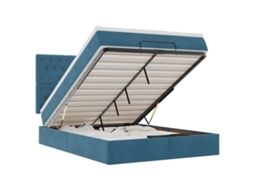 Ottoman Bed, Ottoman Beds Vidaxl Azul Veludo (140 X 190 Cm)