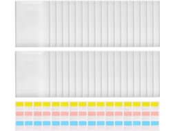 Pastas Transparentes Arquivos, 30 Envelopes De Papel Com 60 Divisórias