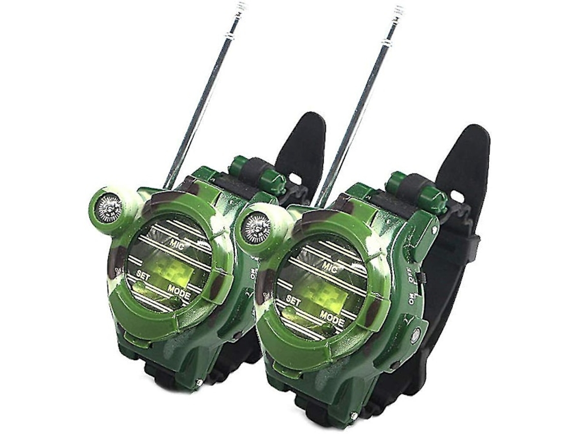 Unidades De Walkie Talkies Para Crianças, Longo Alcance, Rádio Bidirecional, Camuflado Brilvibera