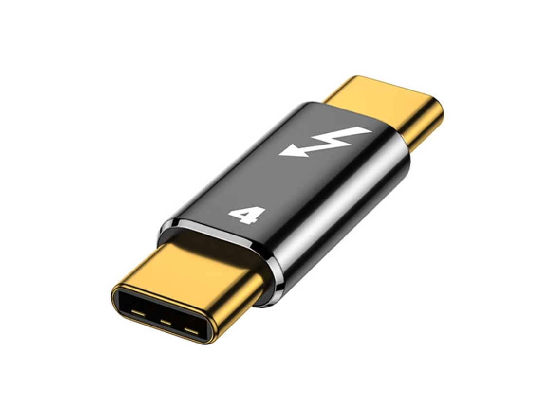 Adaptador Liga Alumínio Halinuia Thunderbolt 4 Tipo-c Para Tipo-c Suporte 5a