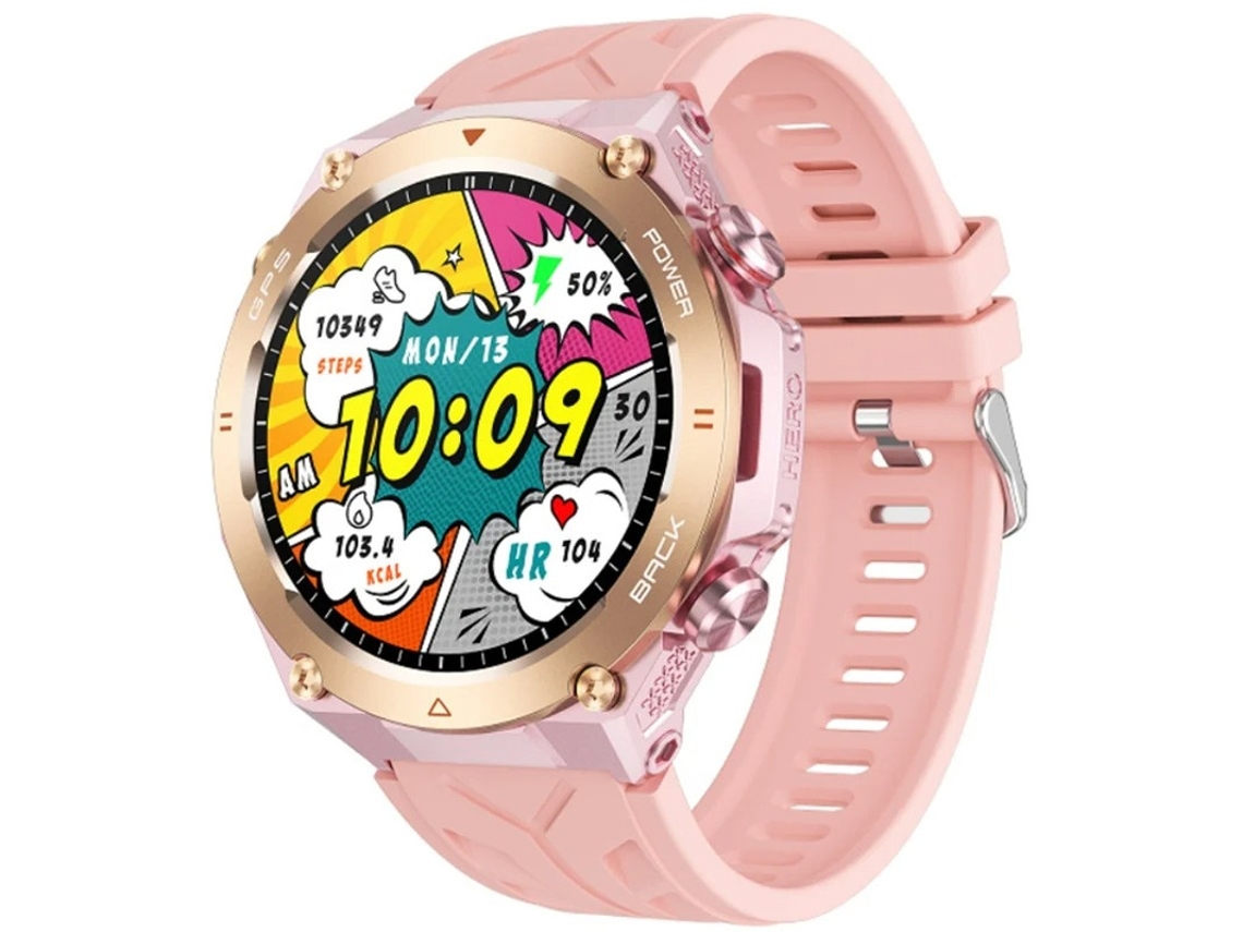 Relógio inteligente GPS Bestvite Outdoor com chamadas Bluetooth, notificações de mensagens, bússola, barômetro de altitude e monitor de frequência cardíaca