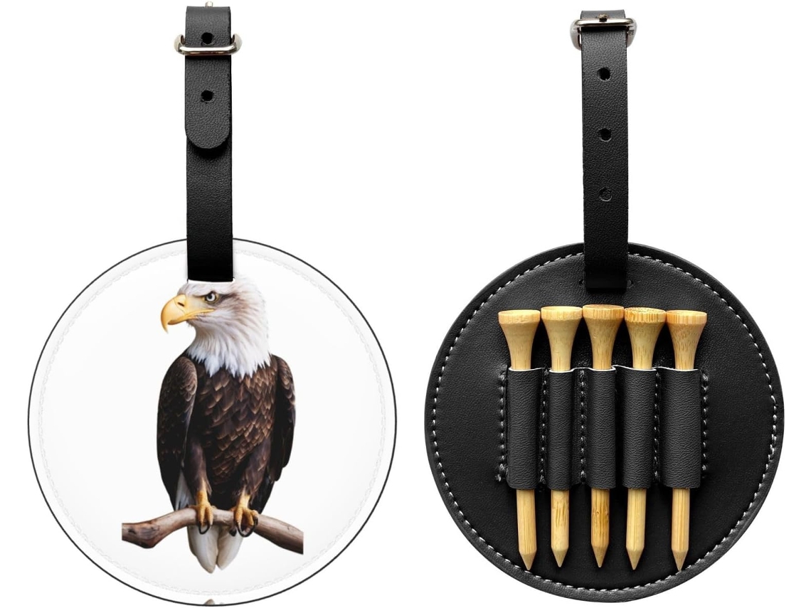 Bolsa para Guardar Tees de Golfe Sea Eagle, Preta Fácil de Transportar e Mais Eficiente para Jogar Golfe.
