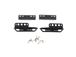 Pedal lateral de ferro resistente ao desgaste para Axial SCX24, suporte robusto, acessório preto para carro RC.