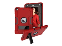 Capa Híbrida Antichoque Para Ipad Mini 2019, Vermelha/preta