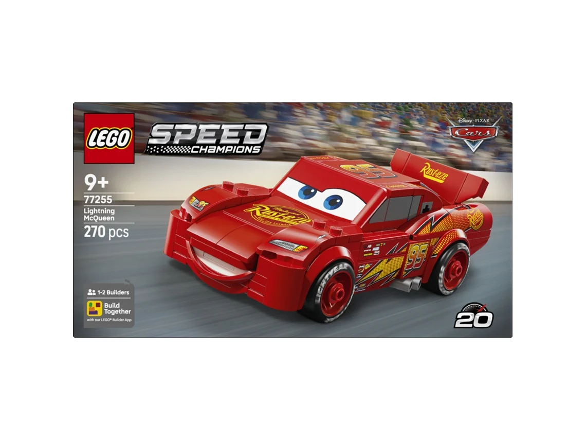 Lego® 77255 Speed Champions Relâmpago Mcqueen – Carro Colecionável Inspirado Em Cars