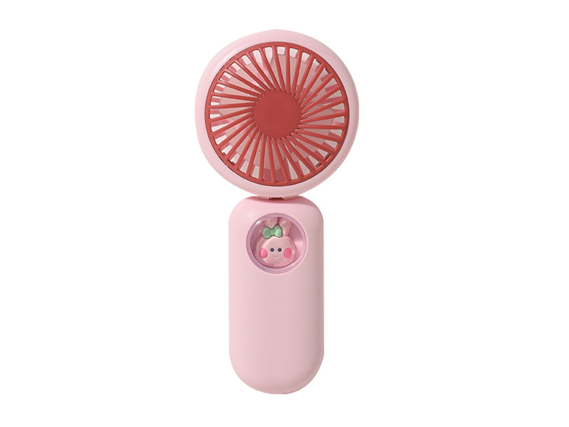 Ventilador Portátil de Pescoço Usb Recarregável Rosa