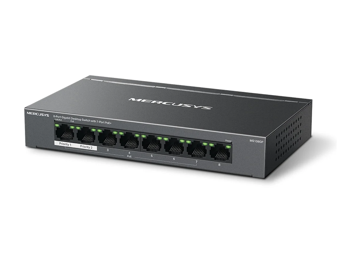 Switch de Rede MERCUSYS MS108 8-Port Gigabit