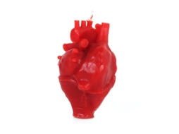 Vela Perfumada Coração Vermelho 6x5x9 cm