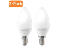 Lâmpada Led, 2 Unidades, Base E14, 4,8w, 50w, 6000k, 630lm, Para Uso Residencial, Comercial Ou Substituição De Fontes Convencionais