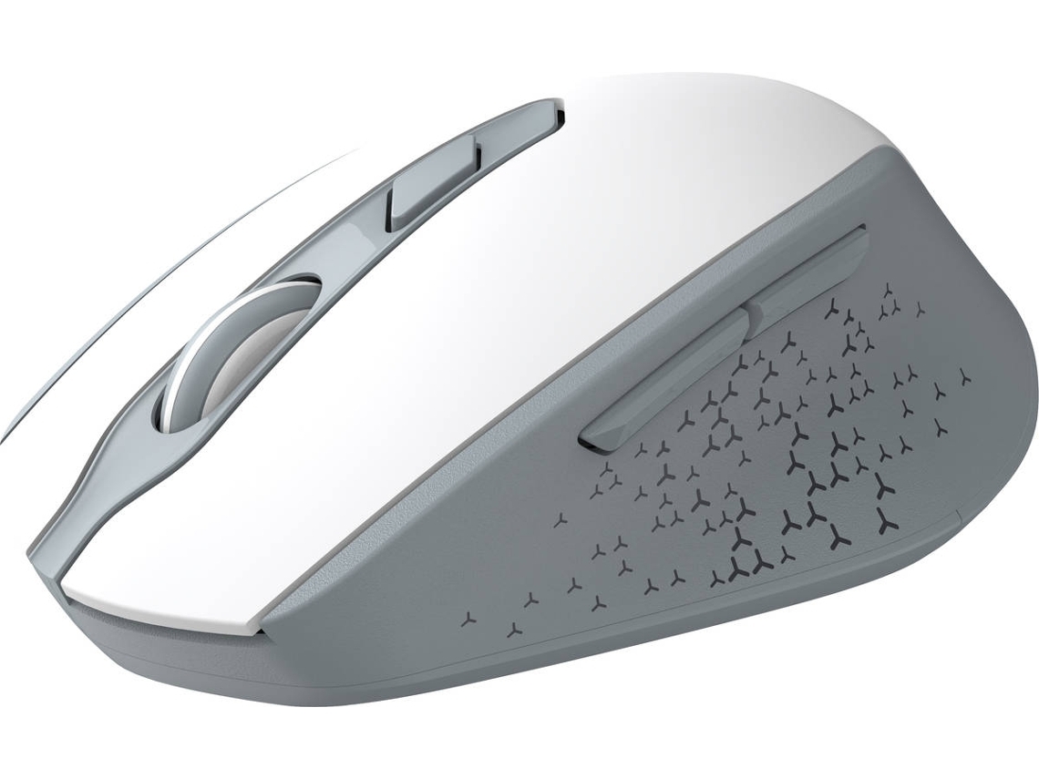 Rato MITSAI R840 (Outlet Caixa Aberta - Wireless - Regular - 1600 dpi - Branco/Cinza)