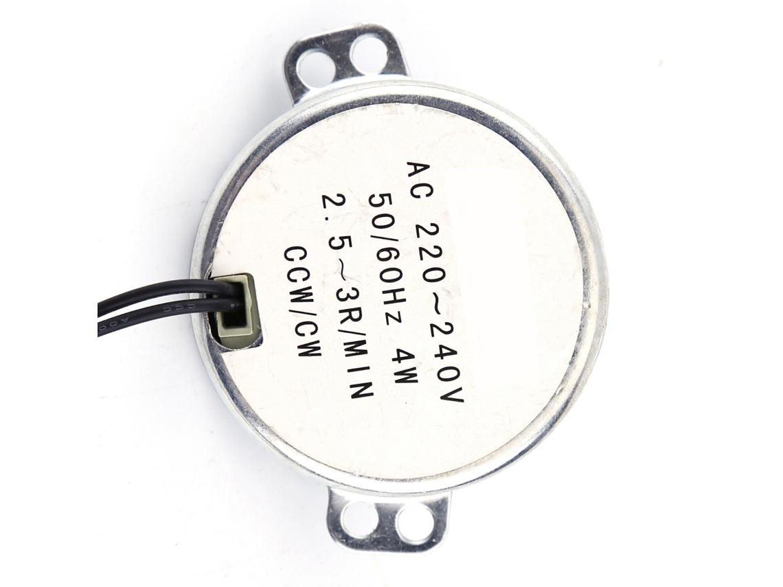 Motor Sincrônico De Engrenagem 220-240v Ca 4w 2,5-3rpm Cw/ccw 1 Unidade