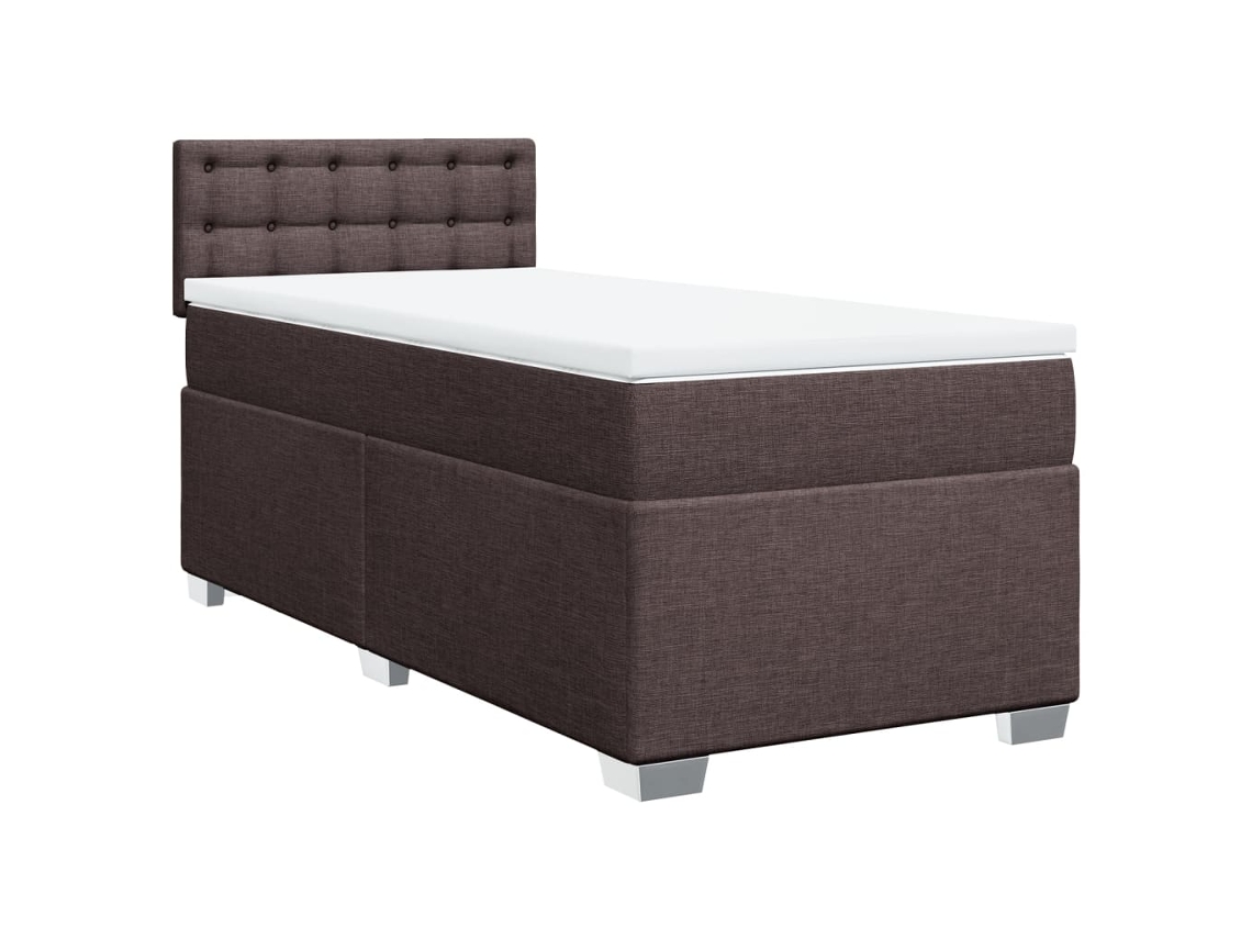 Box Spring Bed, Box Spring Beds Vidaxl Marrom Tecido (90 X 190 Cm)