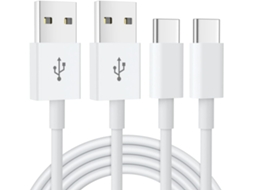 Pacote com 2 Cabos de Carregamento Usb c de 1,5 M, Cabo Usb para Usb c para Carregamento Rápido AQUAFORGE
