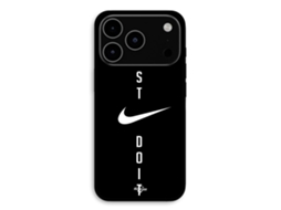 Capa Para Iphone 17 Pro Max Nike Logo Just Do It Fundo Preto Maniacase