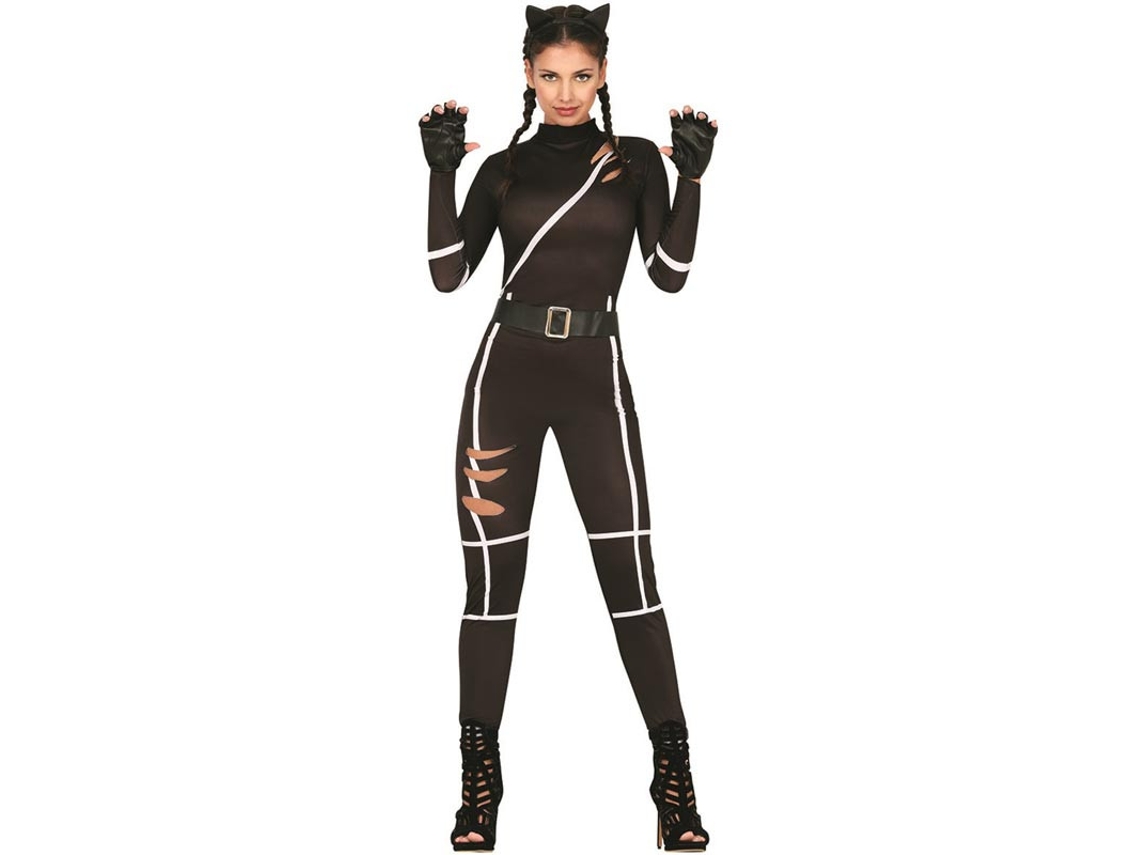 Fato de gato preto para mulher