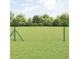Vidaxl Fixação Para Cerca Hexagonal No Chão 10 X 0,5 M Verde Malha
