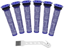 Acessórios Aspirador De Pó Para Dyson Dc58 Dc59 V6 V7 V8, 6 Pcs Pcs De Pré-filtro De Reposição Cuich