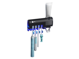 Suporte De Parede Em Aço Inoxidável Para Escova Dentes Com 7 Compartimentos Elétrica, Pasta Dentes, Lâmina Barbear, Pente, Organizador Banhe