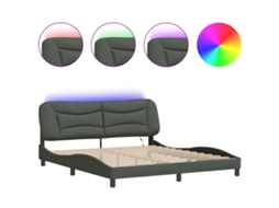 Bed Frame, Bed Frames Vidaxl Cinzeto Tecido (180 X 200 Cm)