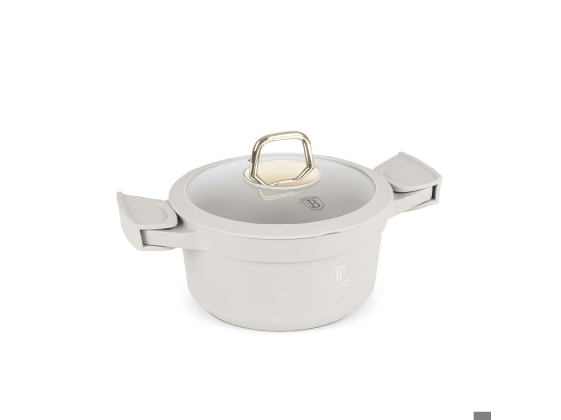 Berlingerhaus Sahara Bh 7786 Caçarola de titânio de 20 cm com tampa de vidro
