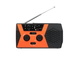 RÁDIO AM/FM, MANIVELA, ENERGIA SOLAR, ALARME SOS, PRETO AQUAFORGE