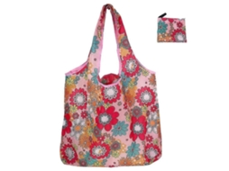 Sacola de Compras Dobrável com Estampa Floral, Sacola de Supermercado, Sacola de Compras Tipo Sacola_dez GOKOCO