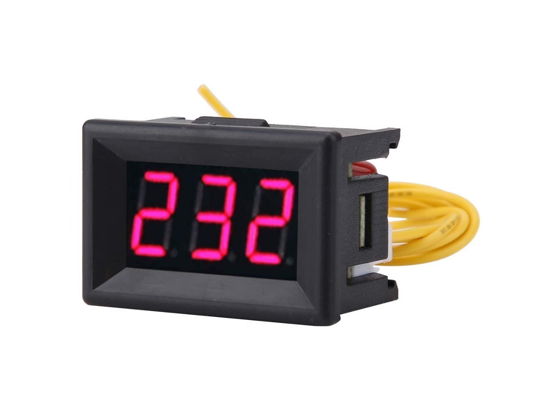 Voltímetro Digital Com Display Led Painel De Medição Tensão Ca 70-380v