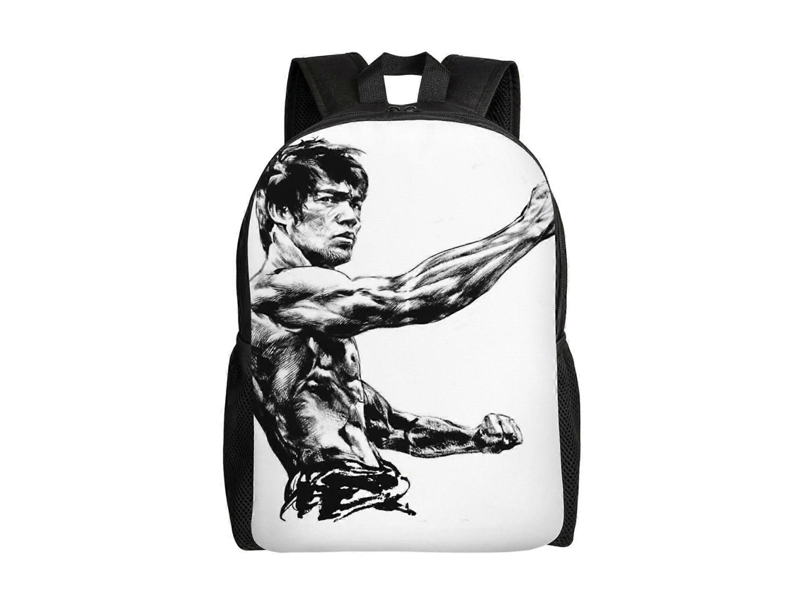 Mochila Bruce Lee T1509 Para Estudantes, Leve E Estilosa, À Prova Dágua E Com Alça Respirável. Olysi Shop