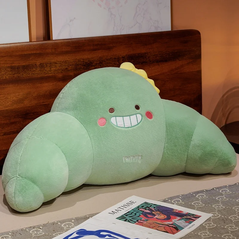 Travesseiro de Cama Adulto em Formato de Croissant , Macio e Confortável. MDUG (dinossauro, 75 Cm)