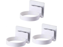 Suporte de Parede para Secador Cabelo Pb, Conjunto com 3 Peças. Montagem Vento Sa Autoadesiva, Ideal GOKOCO
