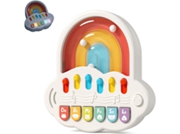 Piano De Brinquedo Para Bebés, Teclado Musical Iluminado Para Crianças Dos 6 Aos 12 Meses. Brinquedo Sensorial Panoona
