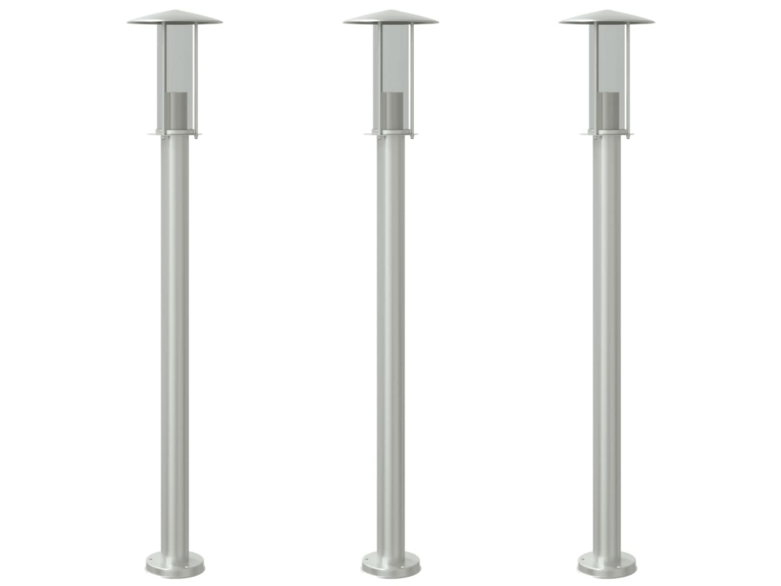 Outdoor Floor Lamp, Outdoor Floor Lamps Vidaxl Prateado Aço Inoxidável (100 Cm)