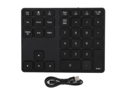 Teclado Numérico Sem Fio 35 Teclas Bluetooth 5.0