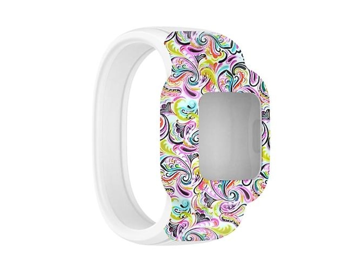 Lurelia Pulseira Garmin Vivofit Jr3 Sem Fivela, De Silicone Com Estampa Facial, Acabamento Moderno