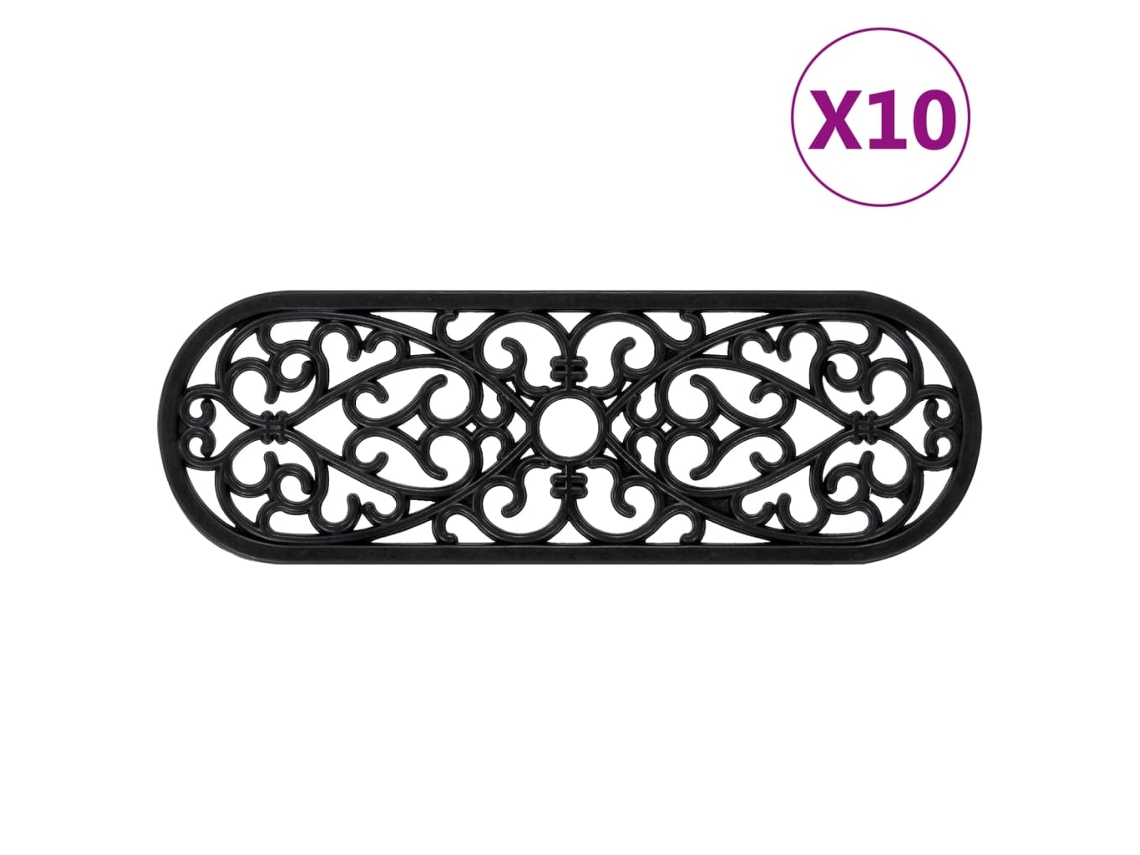 Stair Tread, Stair Treads Vidaxl Preto Borracha