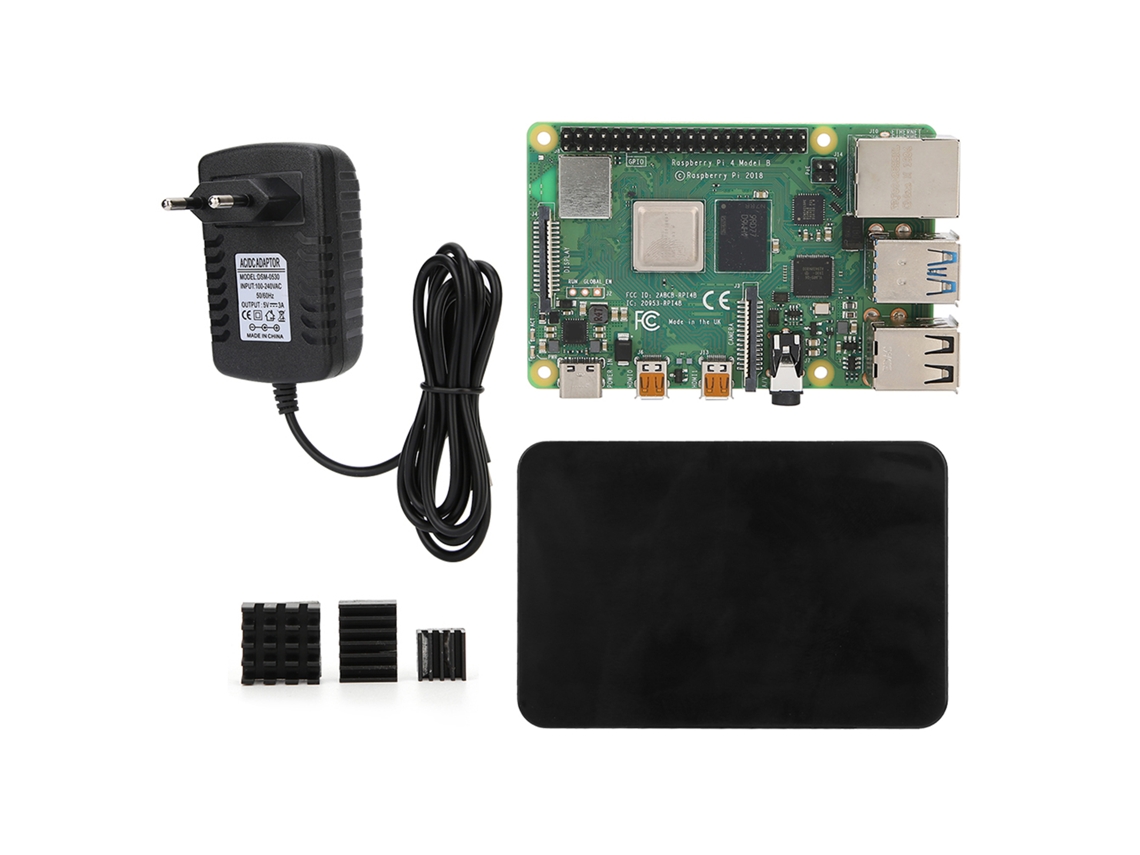Kit Raspberry Pi 4b LAXISCREED com Dissipador e Fonte