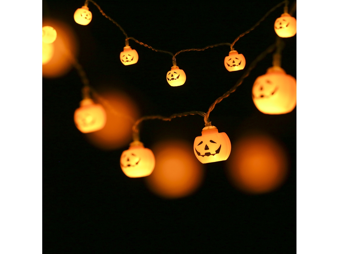 Luzes de Fio Halloween Decorativas Pingentes Morcego Led Casa Feriado | S/MARCA