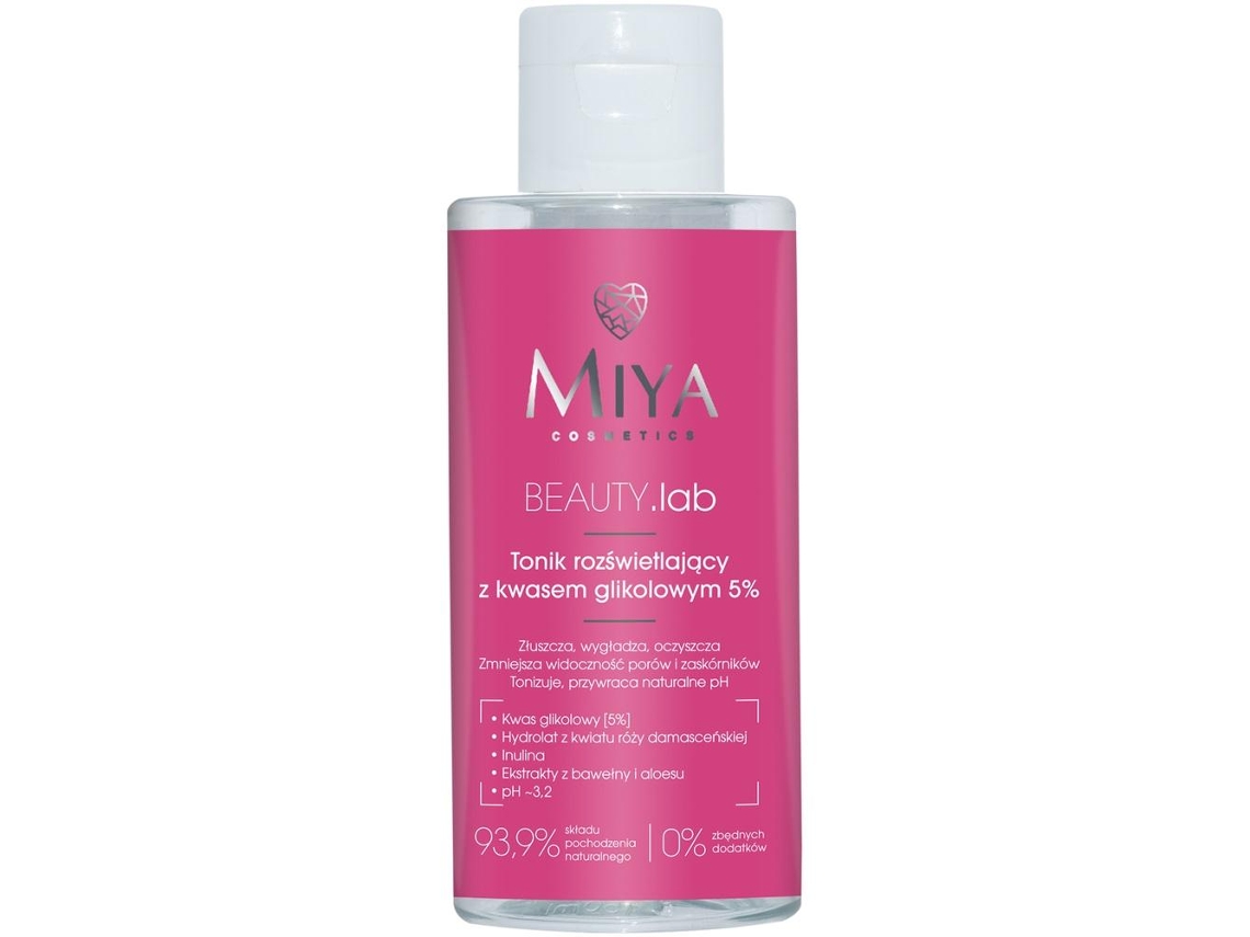 MIYA Beauty Lab iluminando o tónico