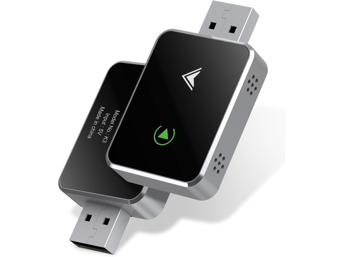 Adaptador Carplay Sem Fio 2025, 2 em 1, compatível com Carplay e Android Auto CZHHMART