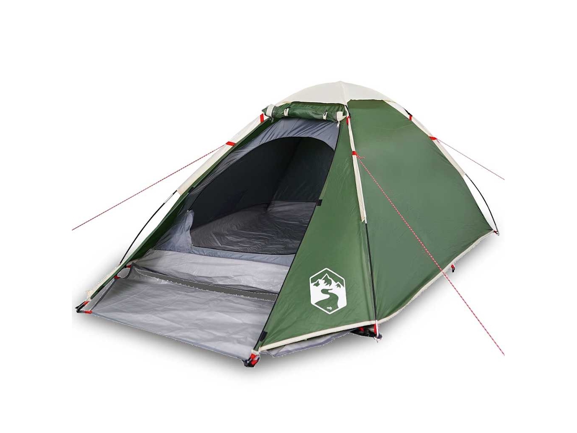 Tenda de campismo cúpula para 2 pessoas VIDAXL impermeável verde
