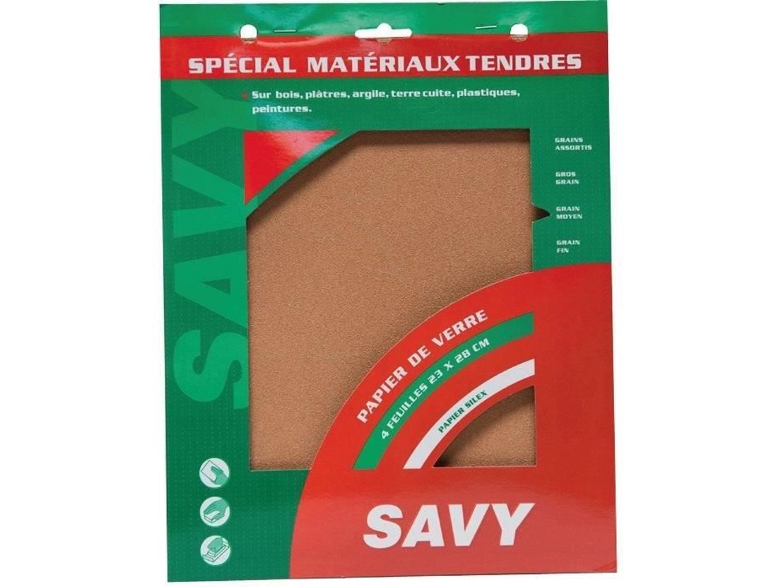 Lixa Grão Médio 4 Folhas A Savy