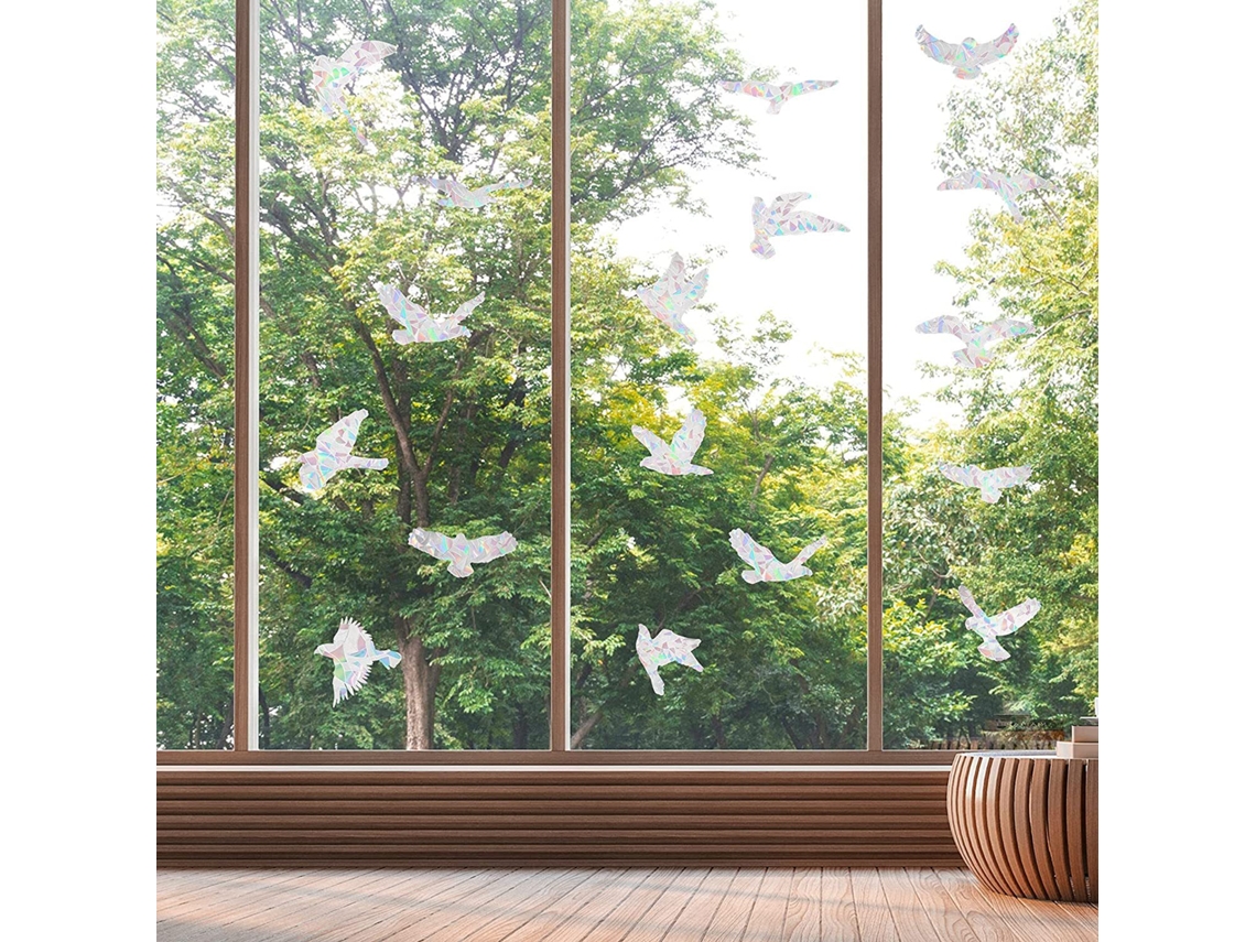 Adesivos Anticolisão Para Janelas E Portas De Vidro: Proteja Evite Colisões Com Pássaros(20, Transparentes)