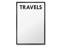 Magnetic Board Travels For The Living Room Espelharte (40x60 Cm)